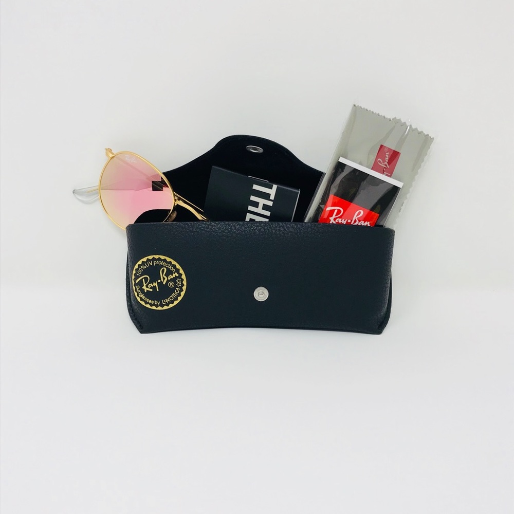 Ray-Ban 50mm RB3447 Rose Gold Round sunglasses